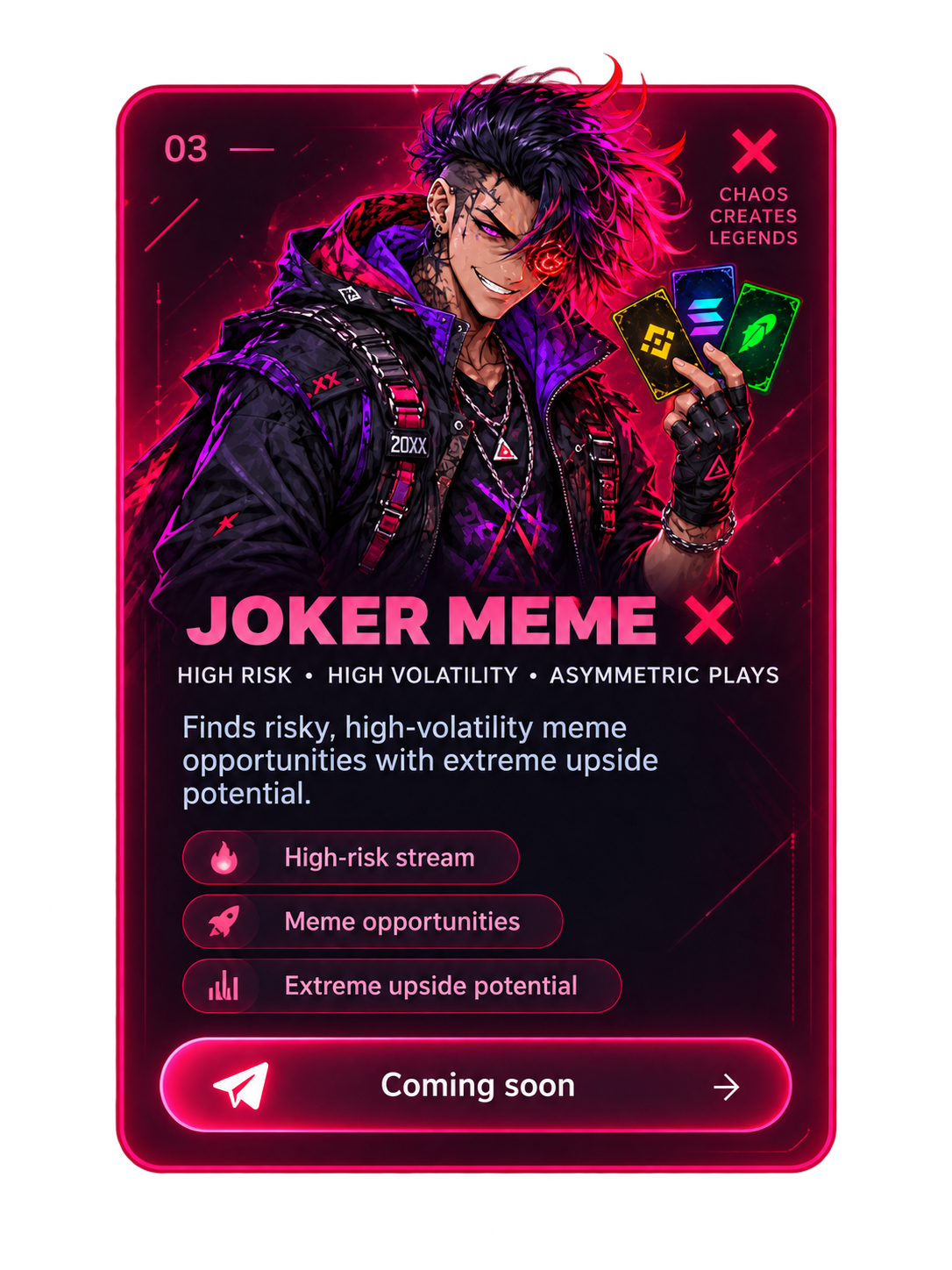 JOKER MEME — high-risk, high-volatility meme agent